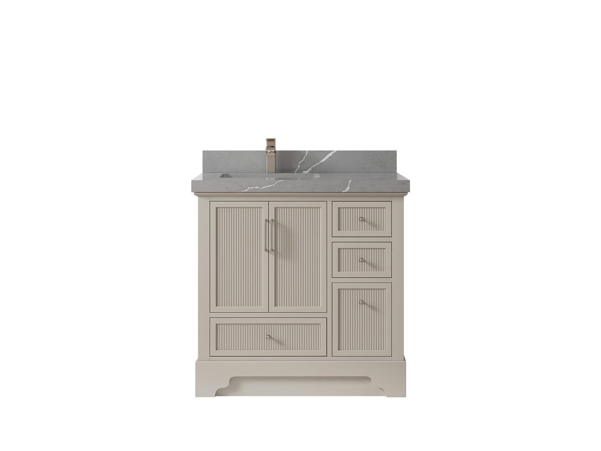 Alys 36 in. W x 22 in. D Left Offset Sink Bathroom Vanity