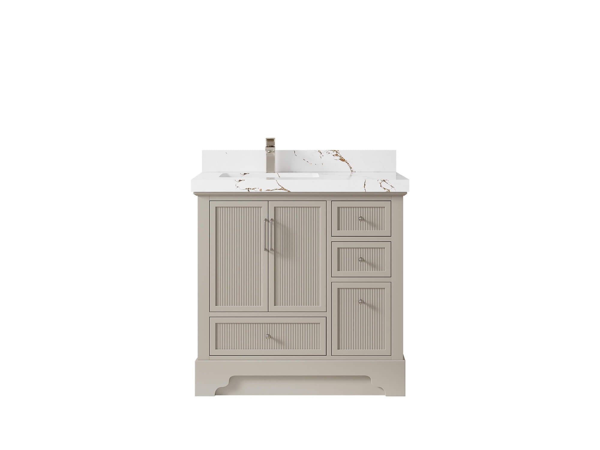 Alys 36 in. W x 22 in. D Left Offset Sink Bathroom Vanity