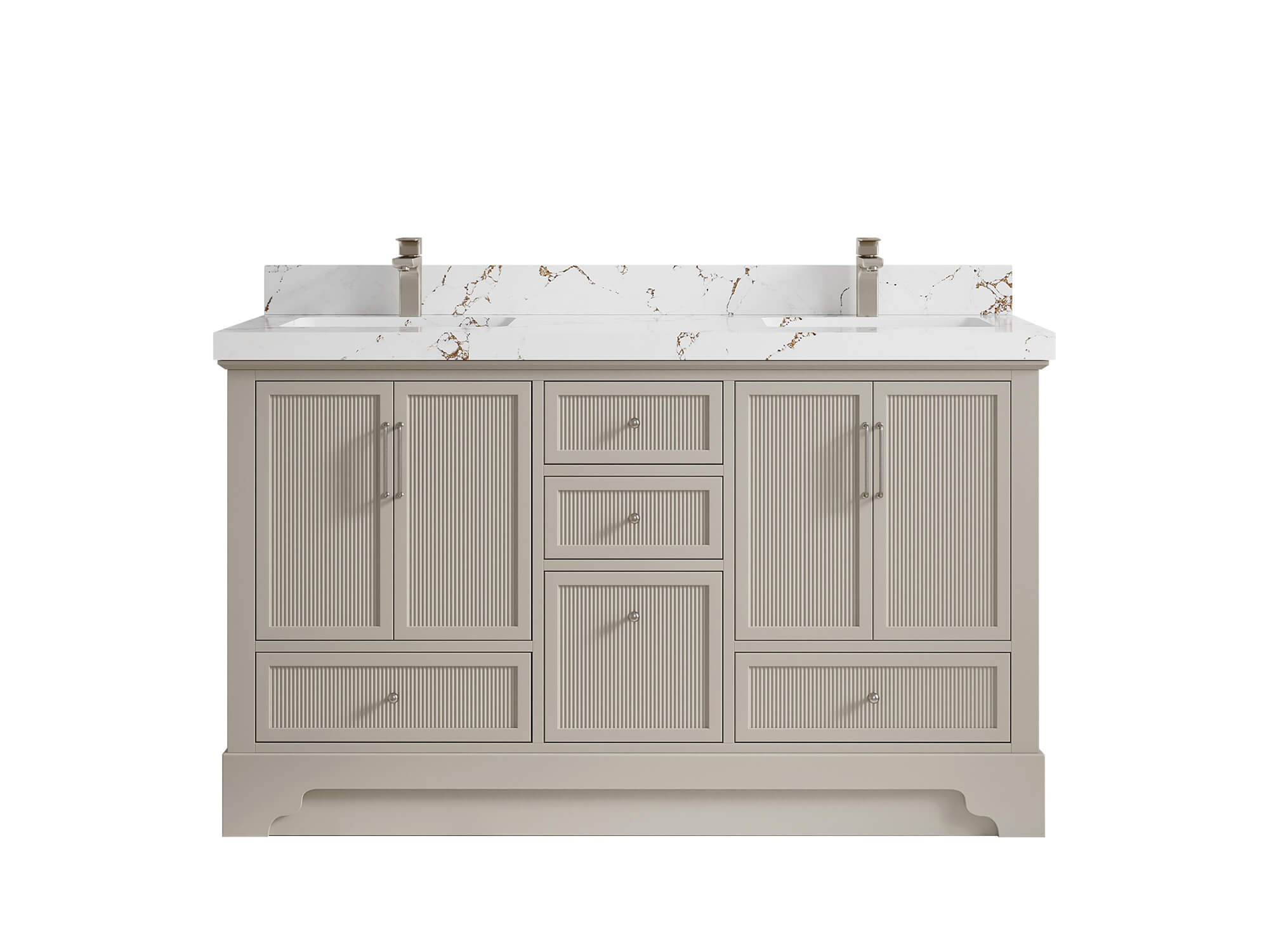Alys 60 in. W x 22 in. D Double Sink Bathroom Vanity