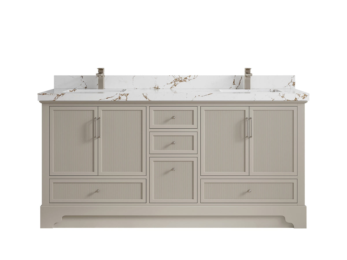Alys 72 in. W x 22 in. D Double Sink Bathroom Vanity