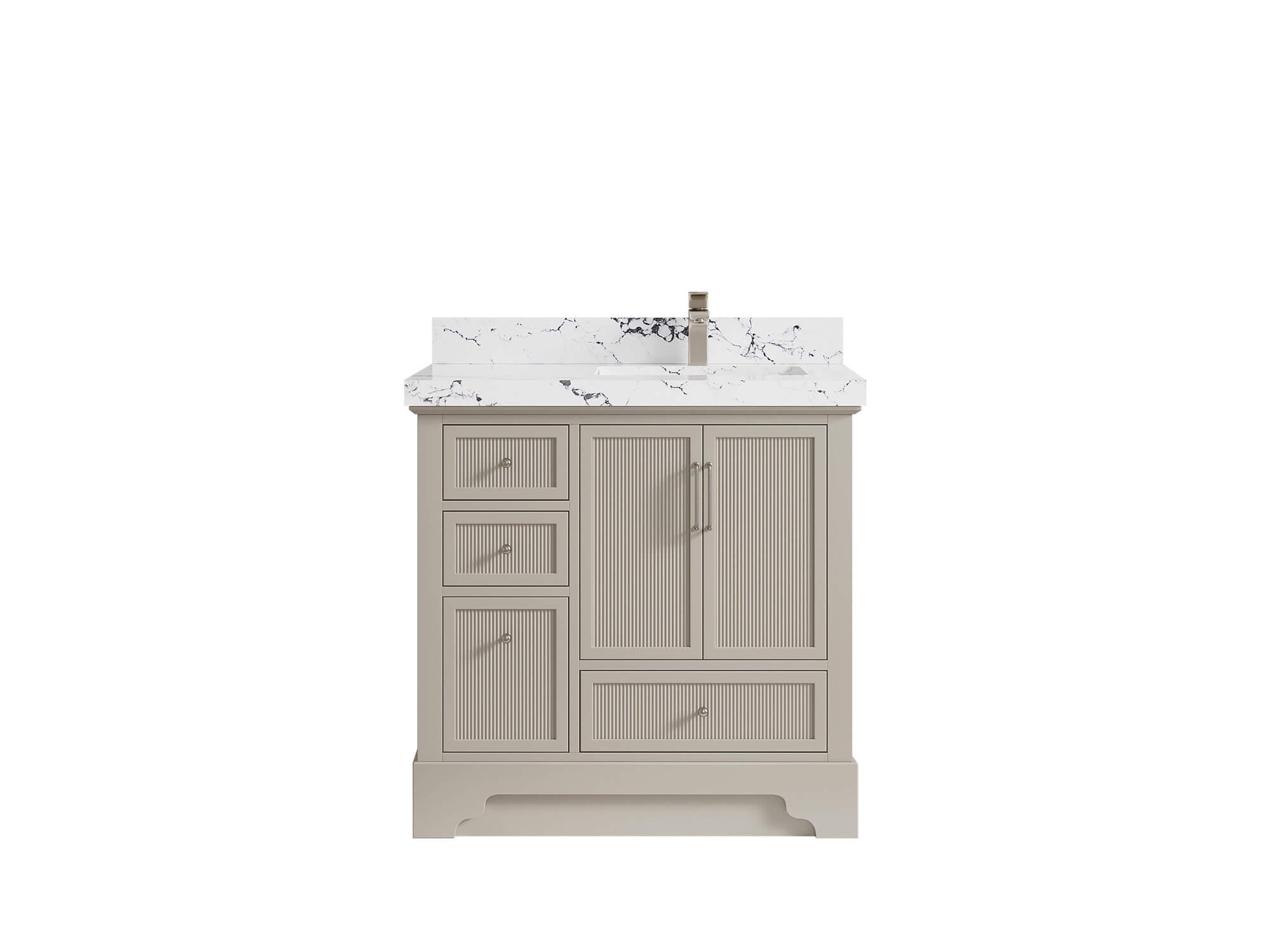 Alys 36 in. W x 22 in. D Right Offset Sink Bathroom Vanity