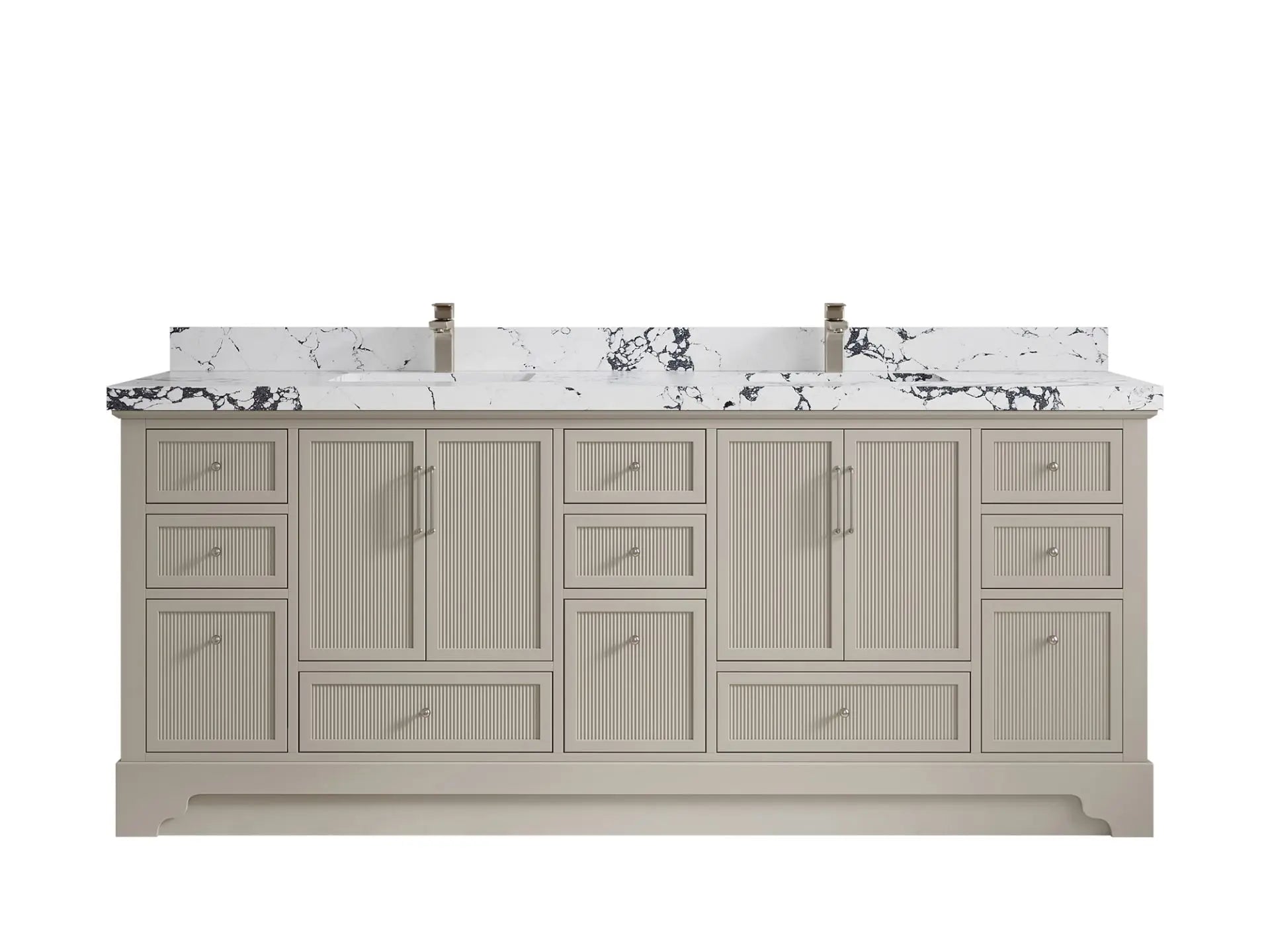 Alys 84 in. W x 22 in. D Double Sink Bathroom Vanity