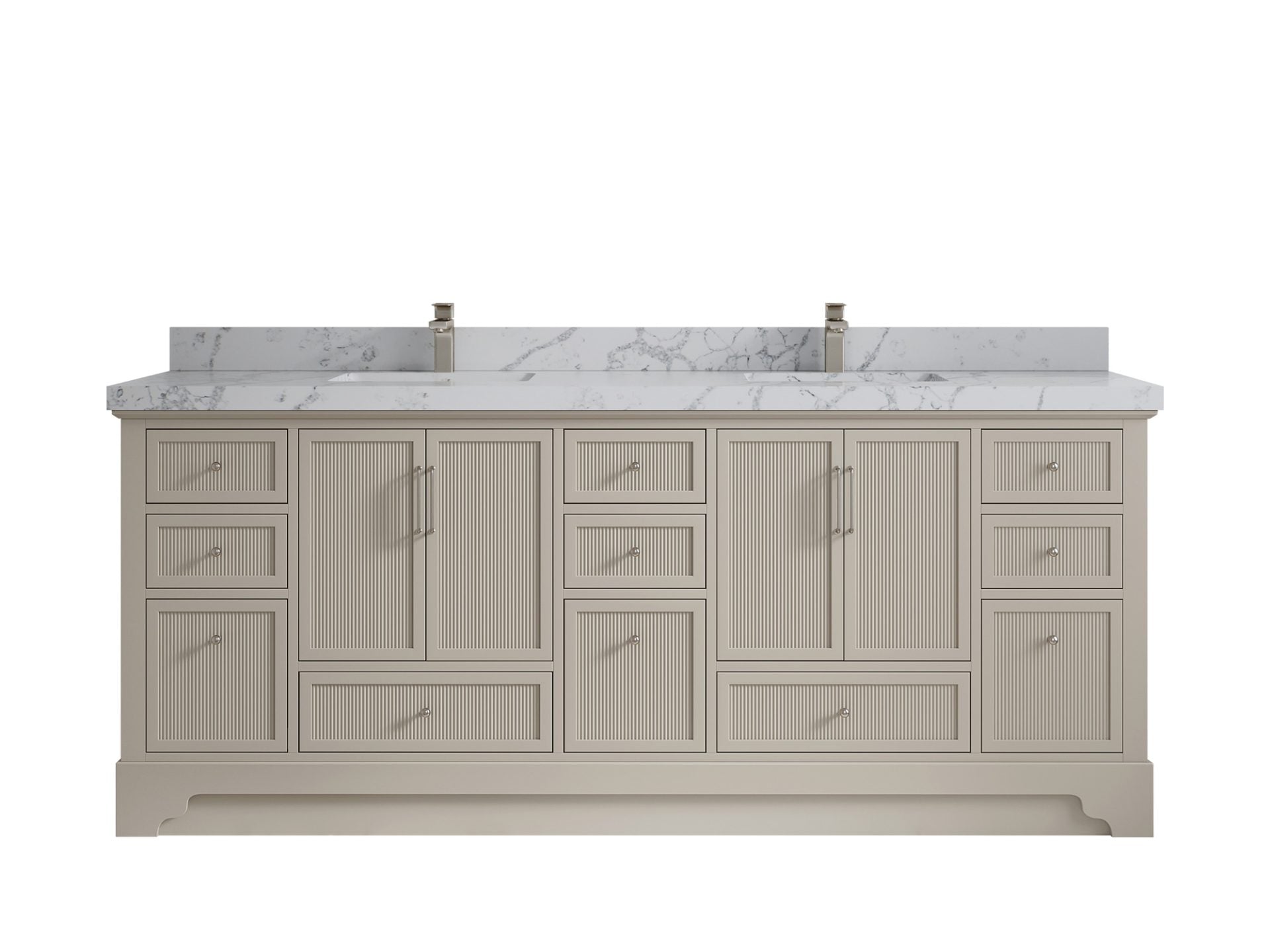 Alys 84 in. W x 22 in. D Double Sink Bathroom Vanity