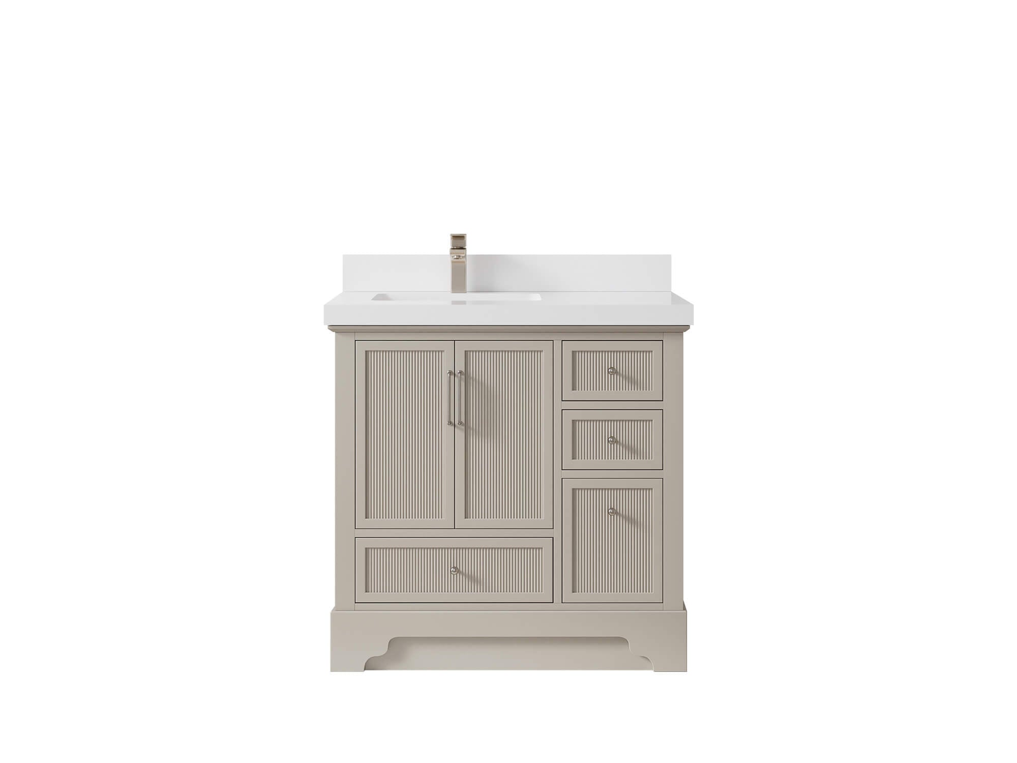 Alys 36 in. W x 22 in. D Left Offset Sink Bathroom Vanity
