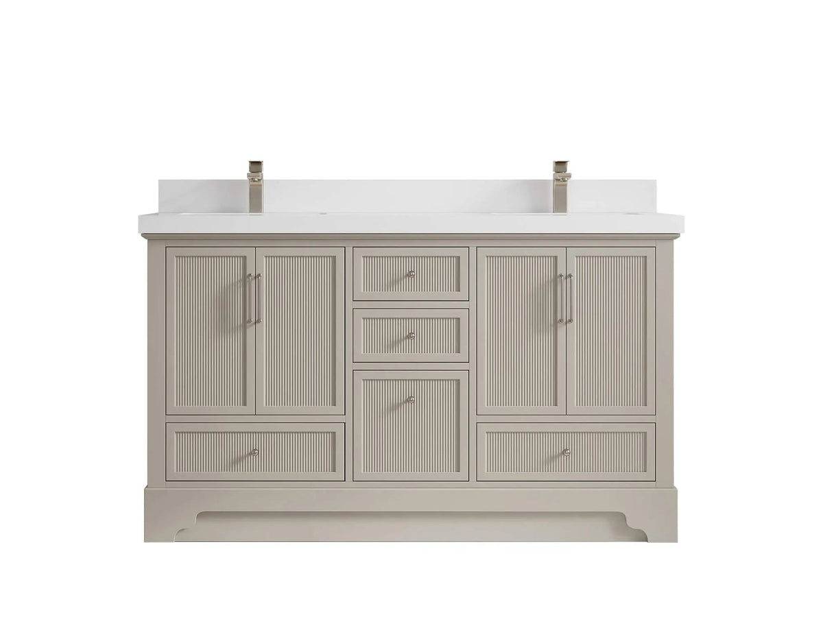 Alys 60 in. W x 22 in. D Double Sink Bathroom Vanity