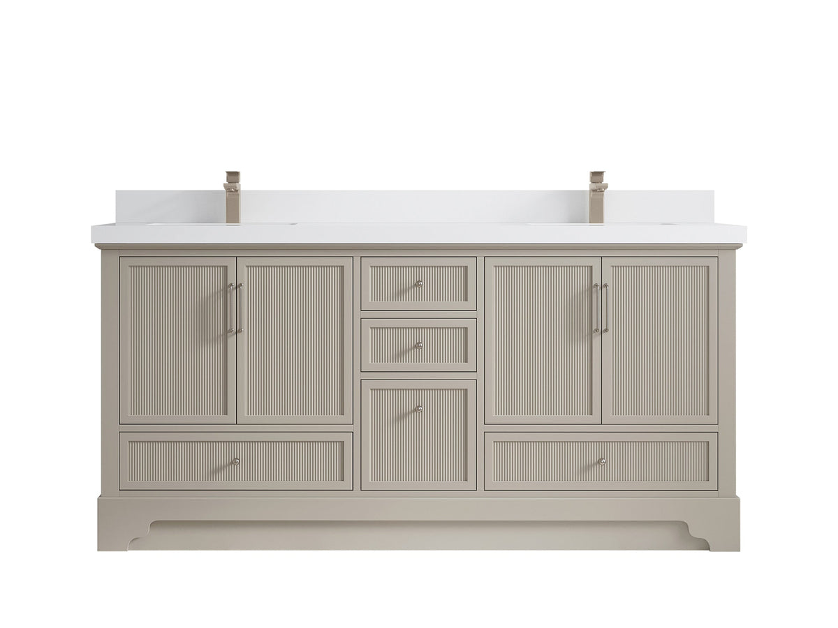 Alys 72 in. W x 22 in. D Double Sink Bathroom Vanity