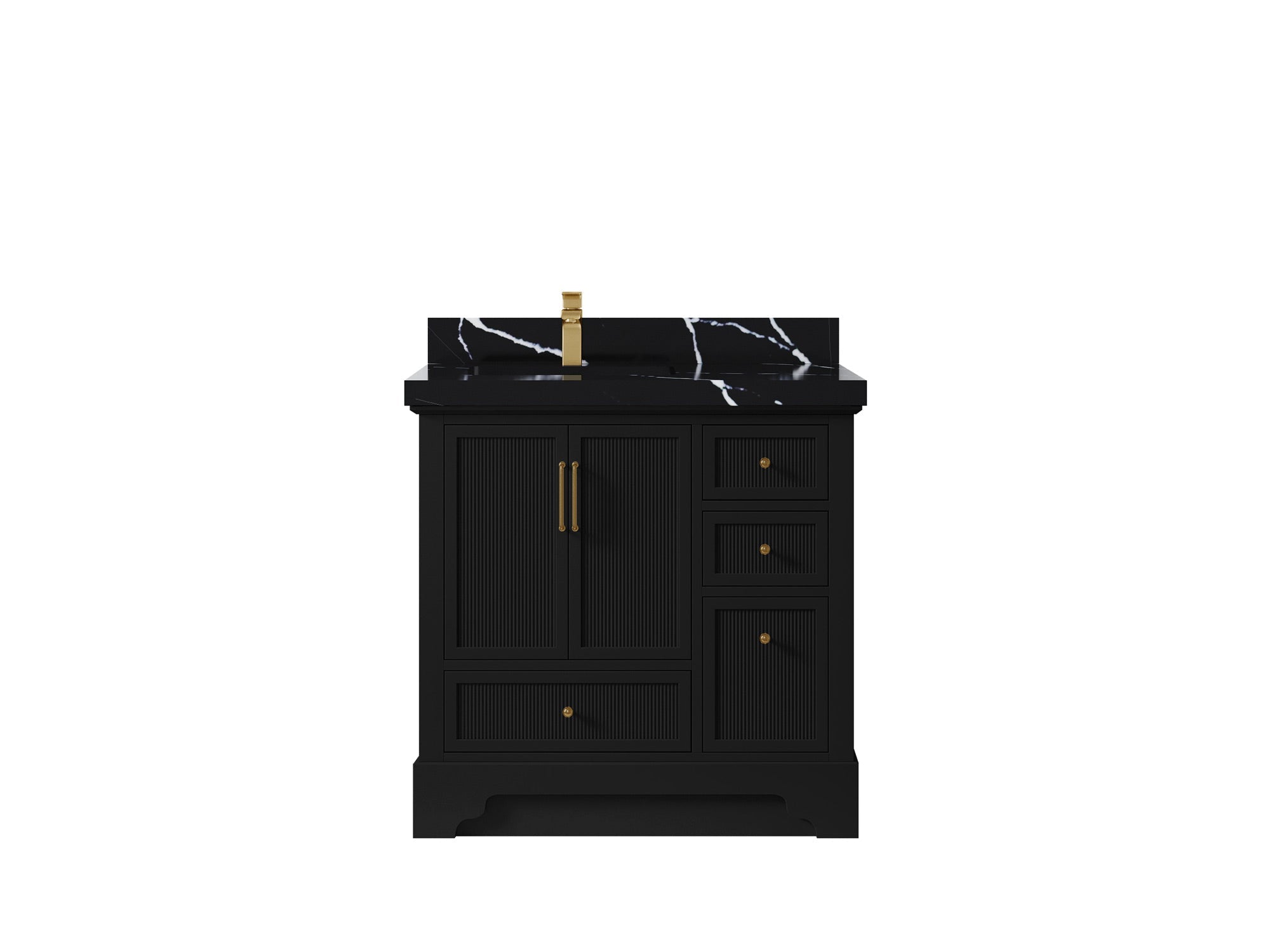 Alys 36 in. W x 22 in. D Left Offset Sink Bathroom Vanity