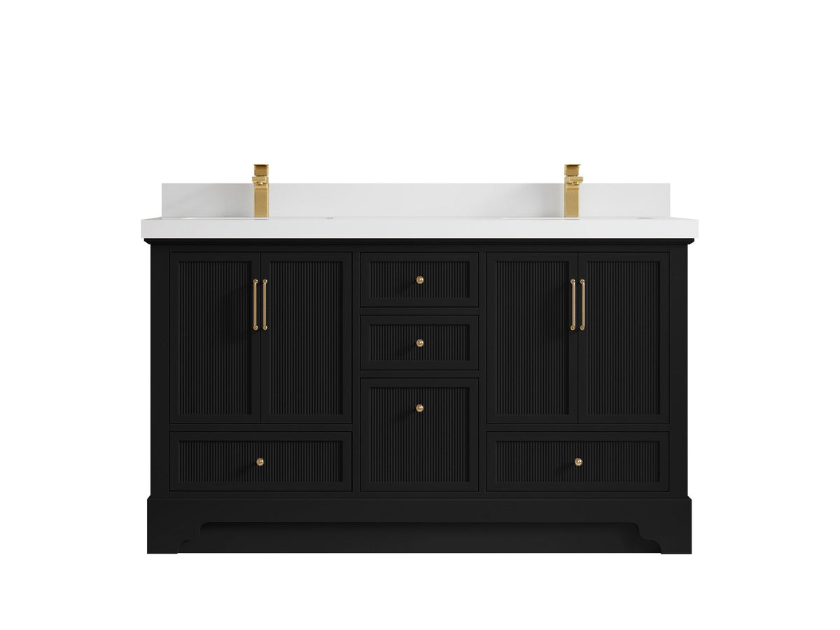 Alys 60 in. W x 22 in. D Double Sink Bathroom Vanity