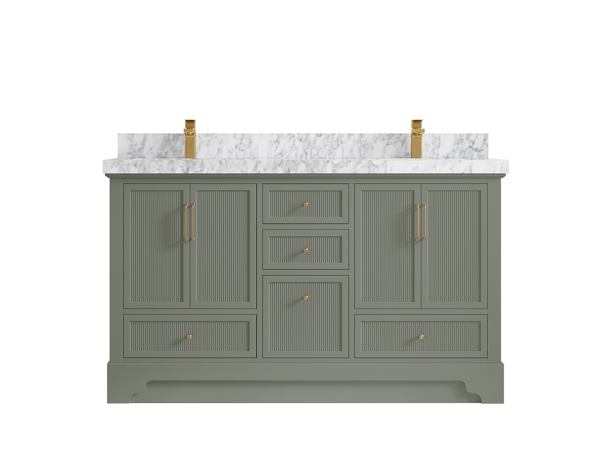 Alys 60 in. W x 22 in. D Double Sink Bathroom Vanity
