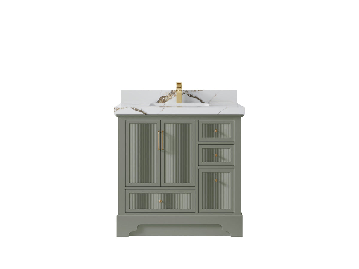 Alys 36 in. W x 22 in. D Center Sink Bathroom Vanity