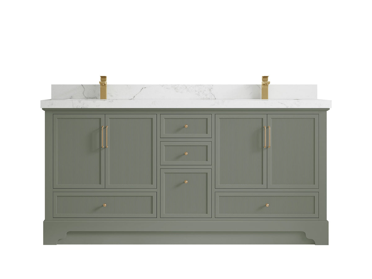 Alys 72 in. W x 22 in. D Double Sink Bathroom Vanity