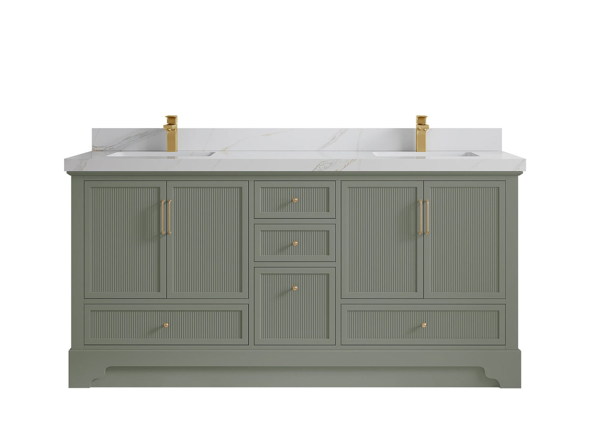 Alys 72 in. W x 22 in. D Double Sink Bathroom Vanity