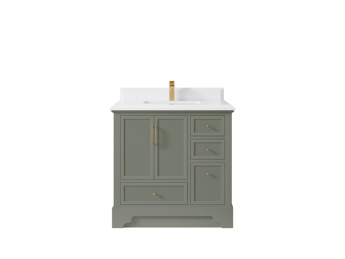 Alys 36 in. W x 22 in. D Center Sink Bathroom Vanity