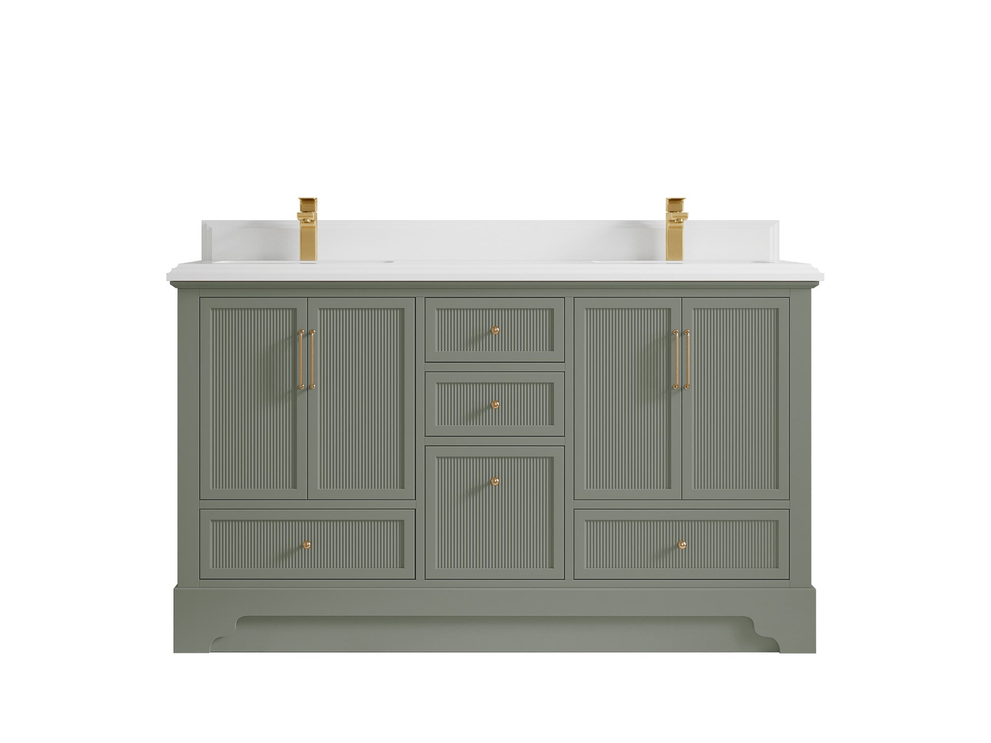 Alys 60 in. W x 22 in. D Double Sink Bathroom Vanity