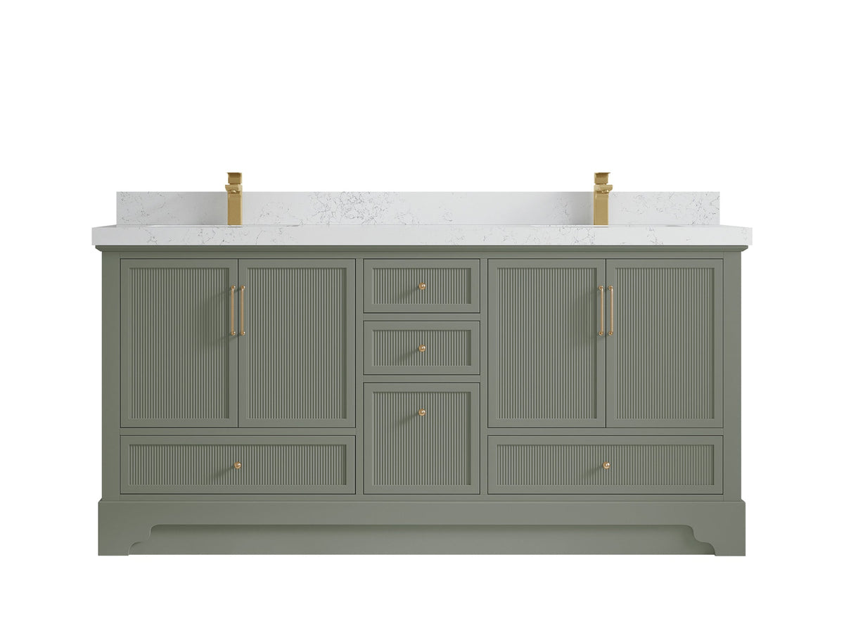 Alys 72 in. W x 22 in. D Double Sink Bathroom Vanity