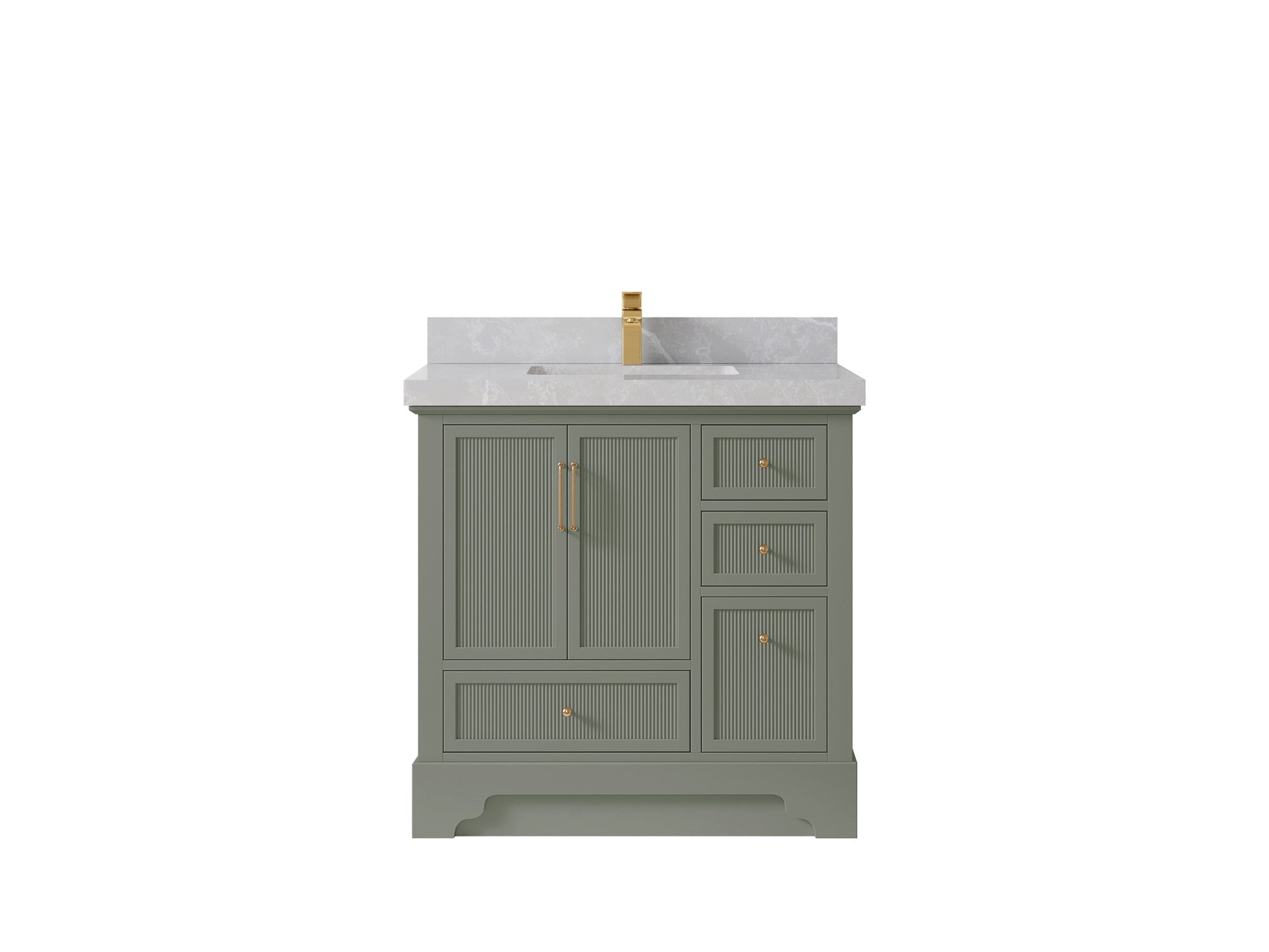 Alys 36 in. W x 22 in. D Center Sink Bathroom Vanity