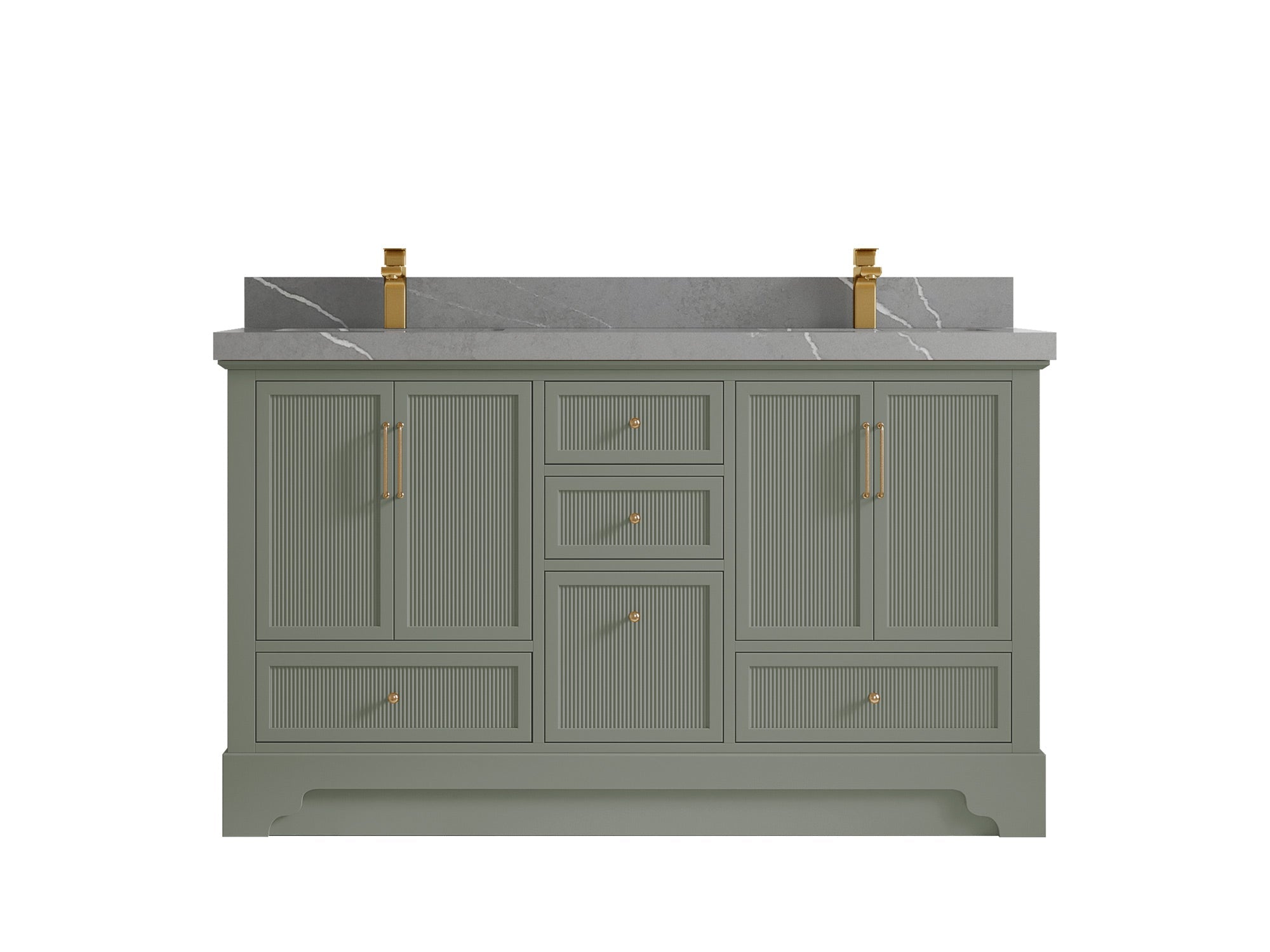 Alys 60 in. W x 22 in. D Double Sink Bathroom Vanity
