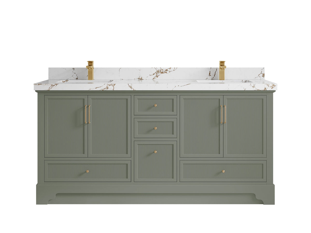 Alys 72 in. W x 22 in. D Double Sink Bathroom Vanity