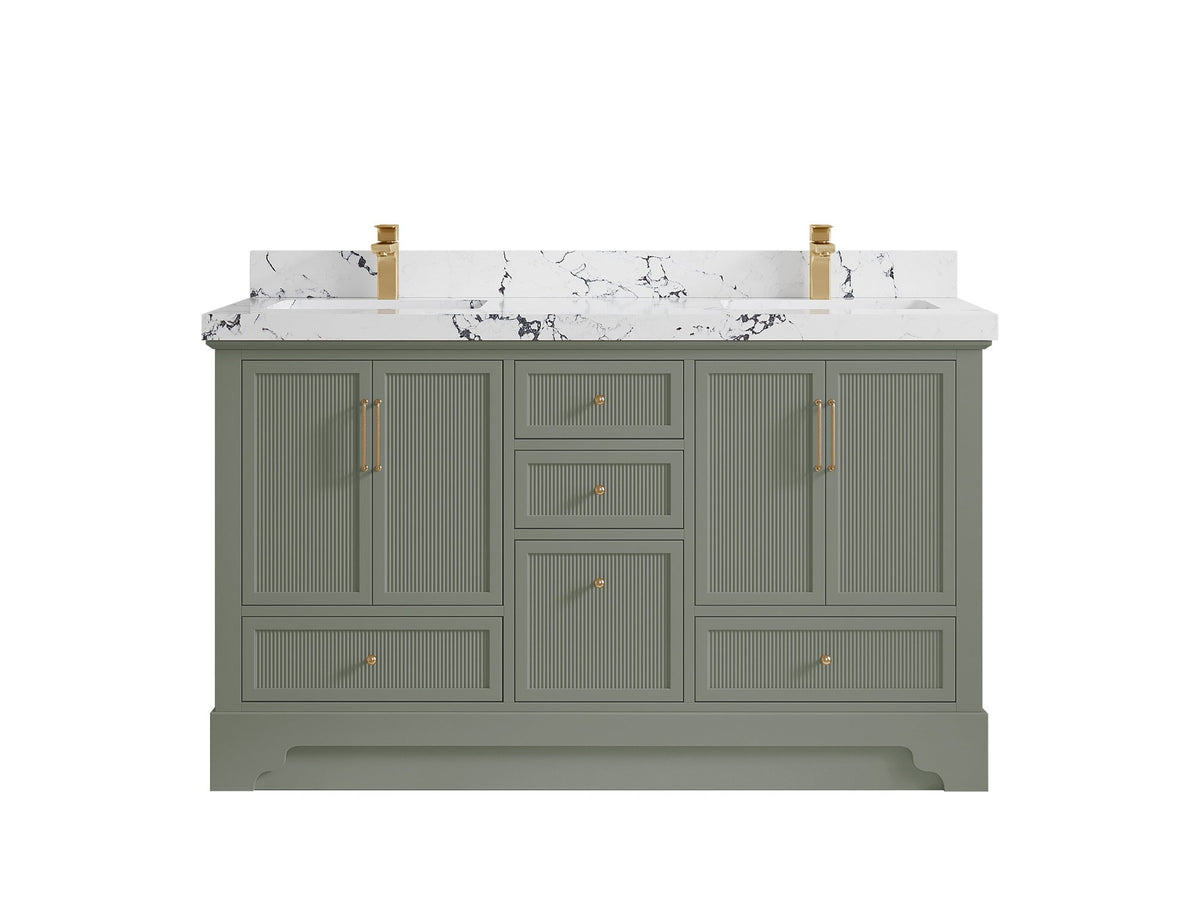 Alys 60 in. W x 22 in. D Double Sink Bathroom Vanity