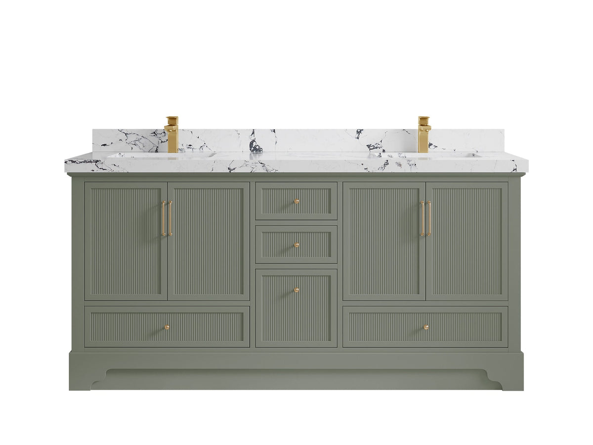 Alys 72 in. W x 22 in. D Double Sink Bathroom Vanity