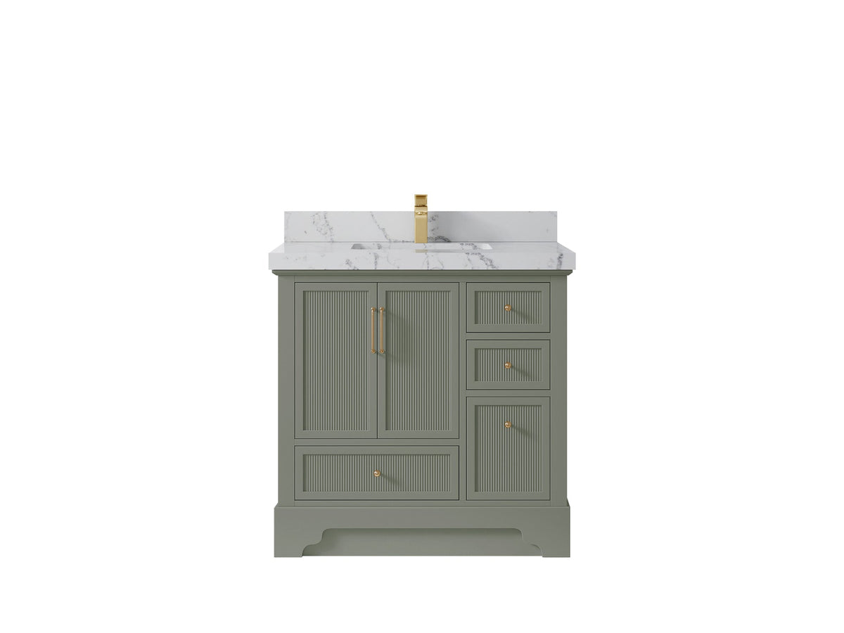 Alys 36 in. W x 22 in. D Center Sink Bathroom Vanity