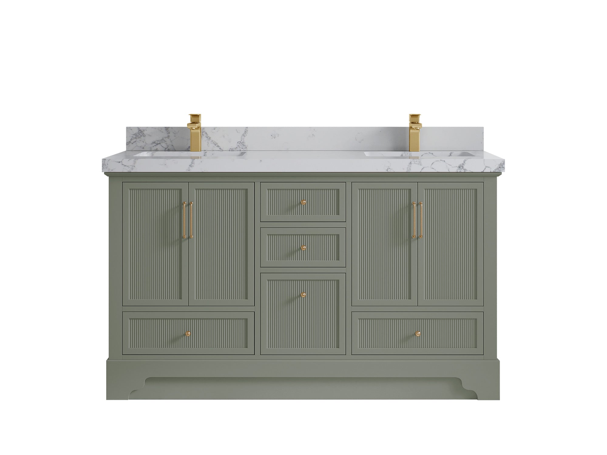 Alys 60 in. W x 22 in. D Double Sink Bathroom Vanity
