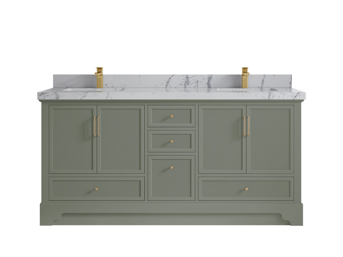 Alys 72 in. W x 22 in. D Double Sink Bathroom Vanity