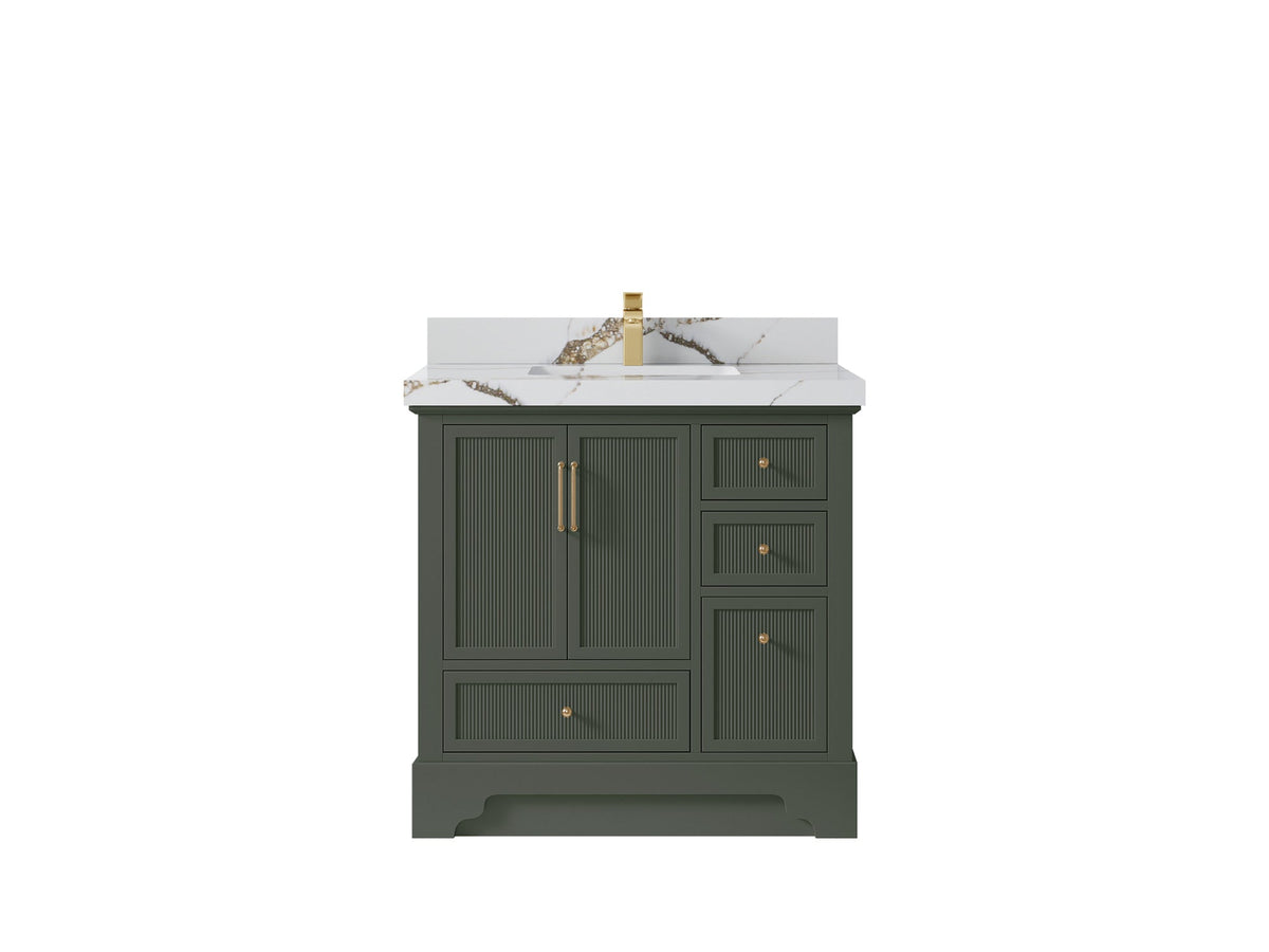 Alys 36 in. W x 22 in. D Center Sink Bathroom Vanity