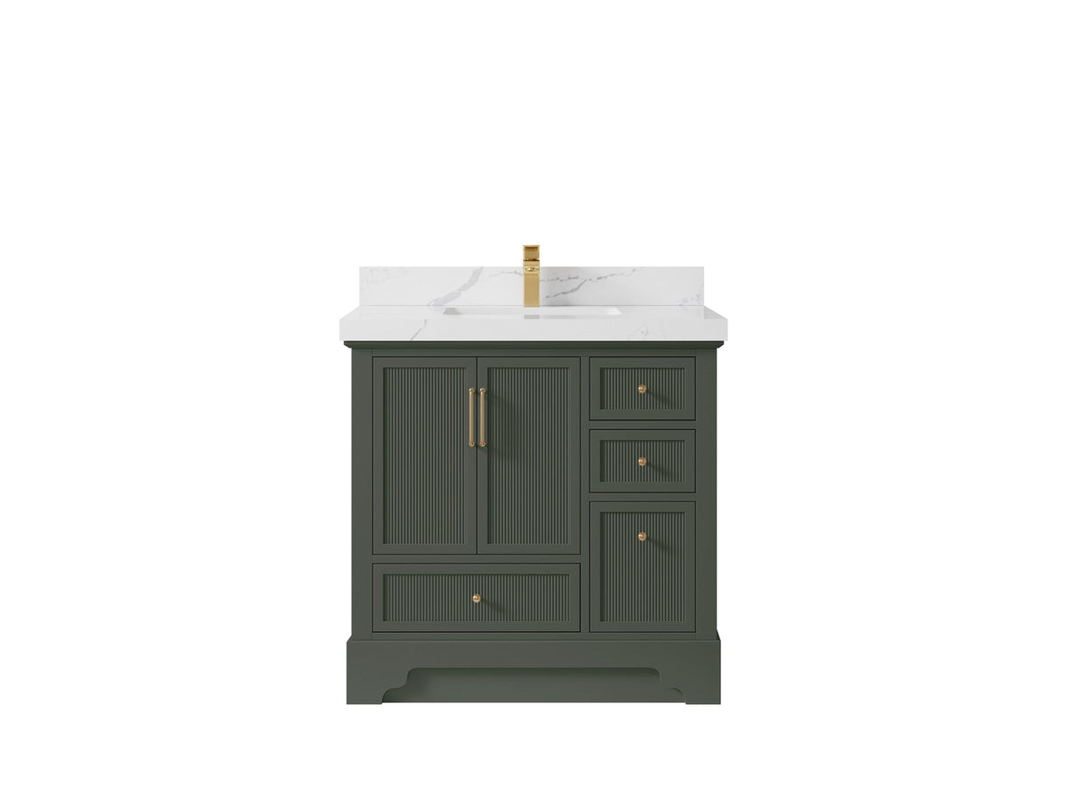 Alys 36 in. W x 22 in. D Center Sink Bathroom Vanity