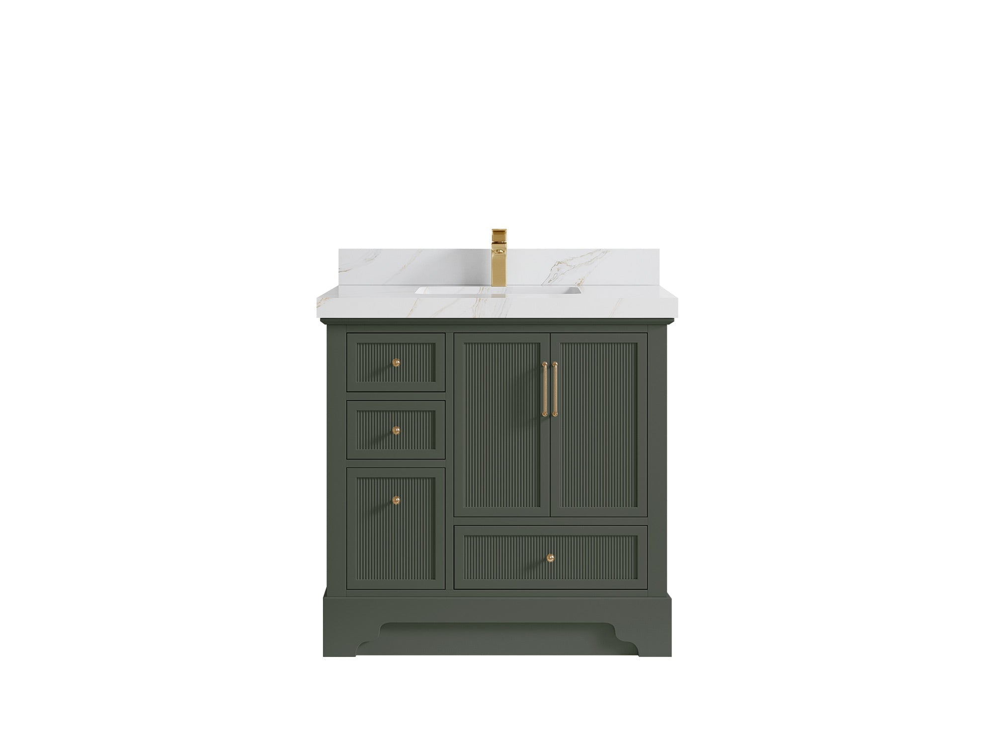 Alys 36 in. W x 22 in. D Center Sink Vanity for Modern Bathrooms