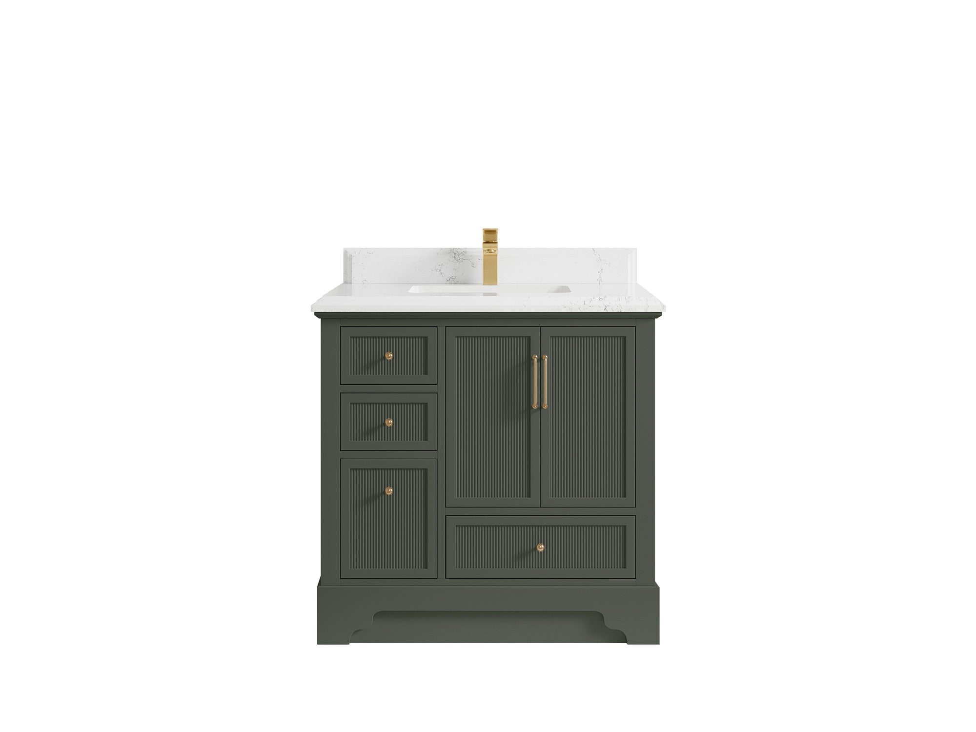 Alys 36 in. W x 22 in. D Center Sink Vanity for Modern Bathrooms