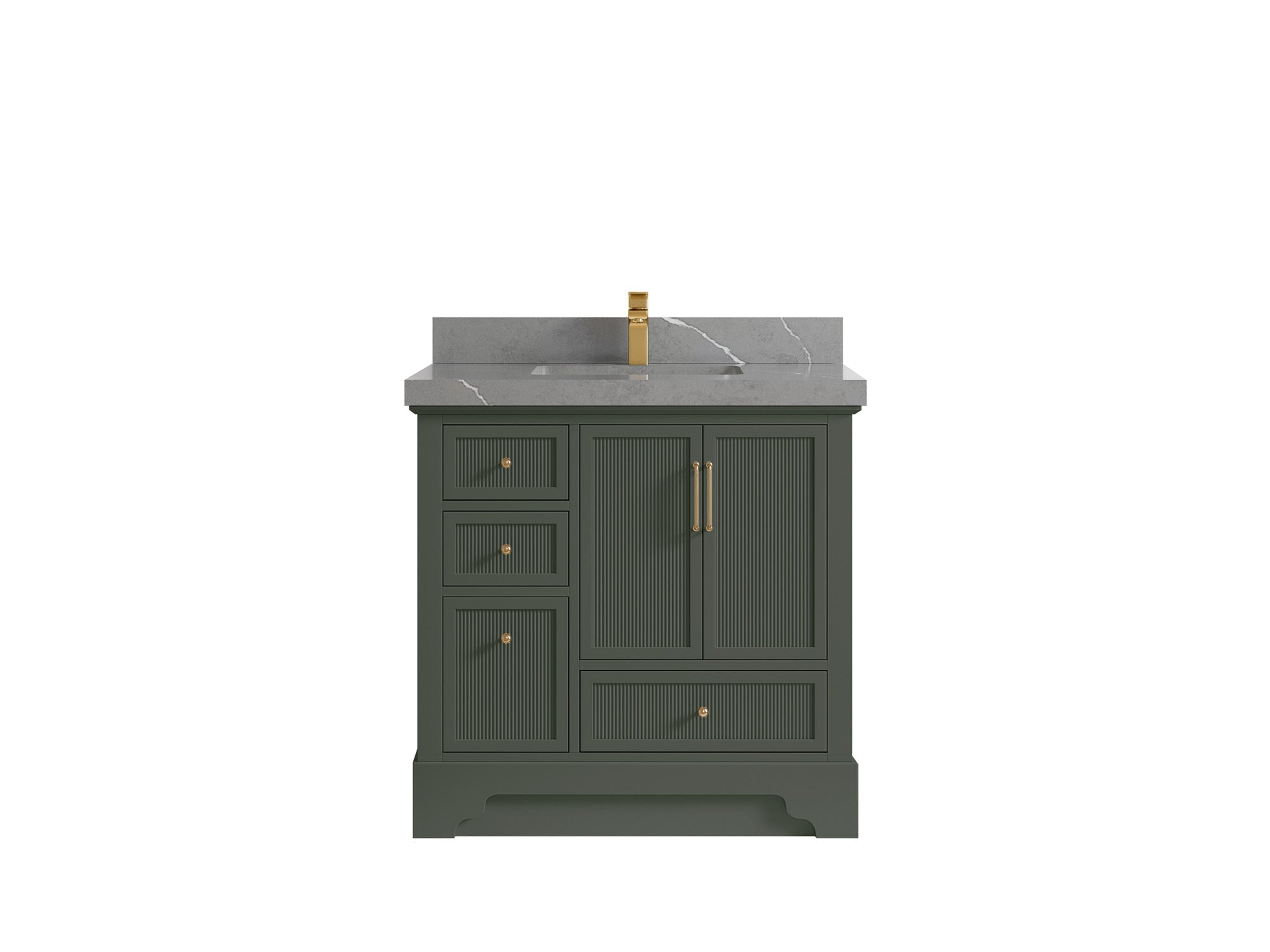 Alys 36 in. W x 22 in. D Center Sink Vanity for Modern Bathrooms
