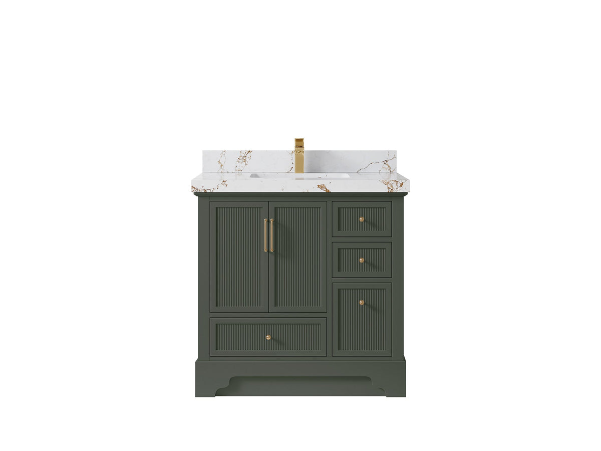 Alys 36 in. W x 22 in. D Center Sink Bathroom Vanity