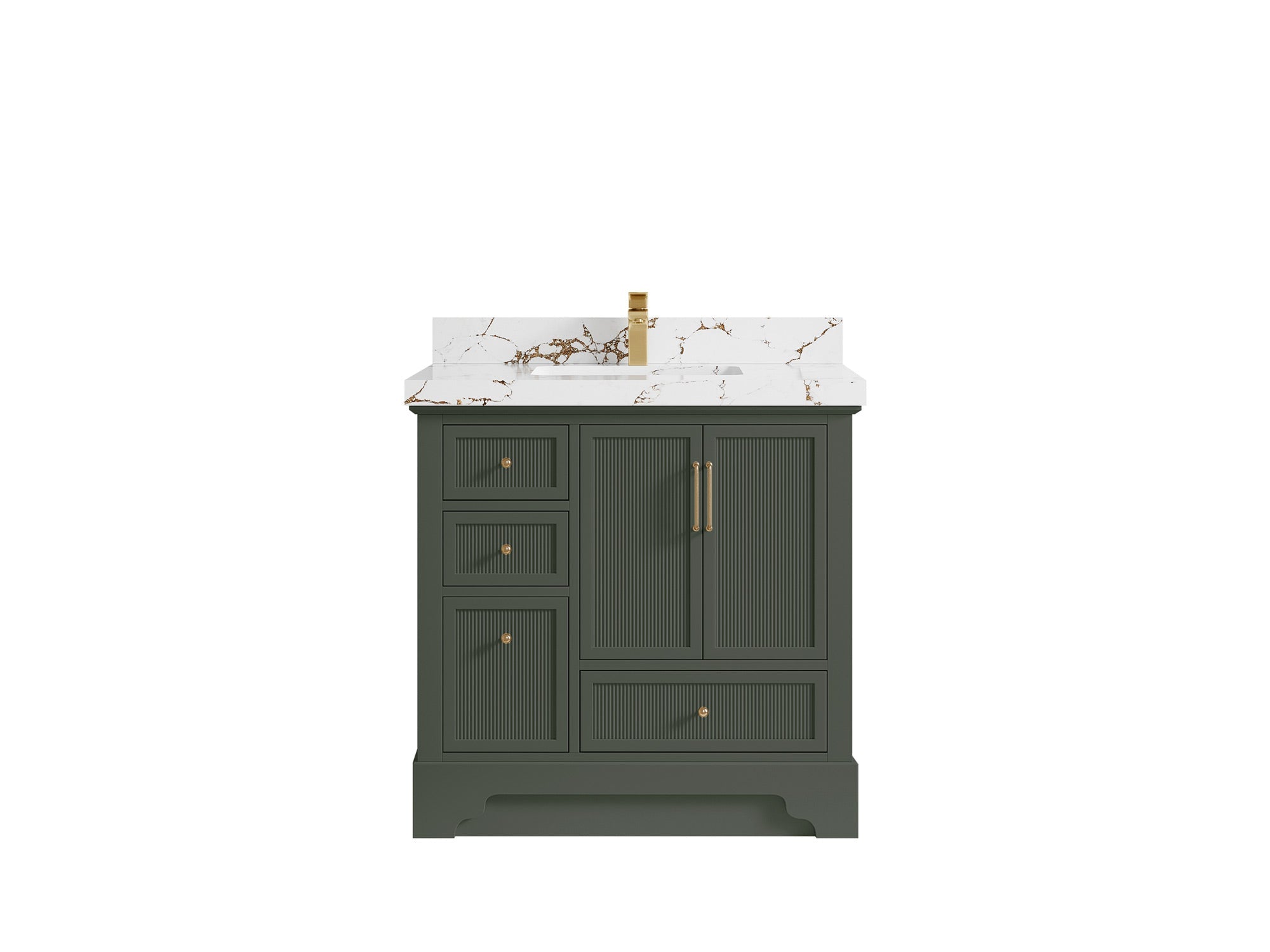Alys 36 in. W x 22 in. D Center Sink Vanity for Modern Bathrooms