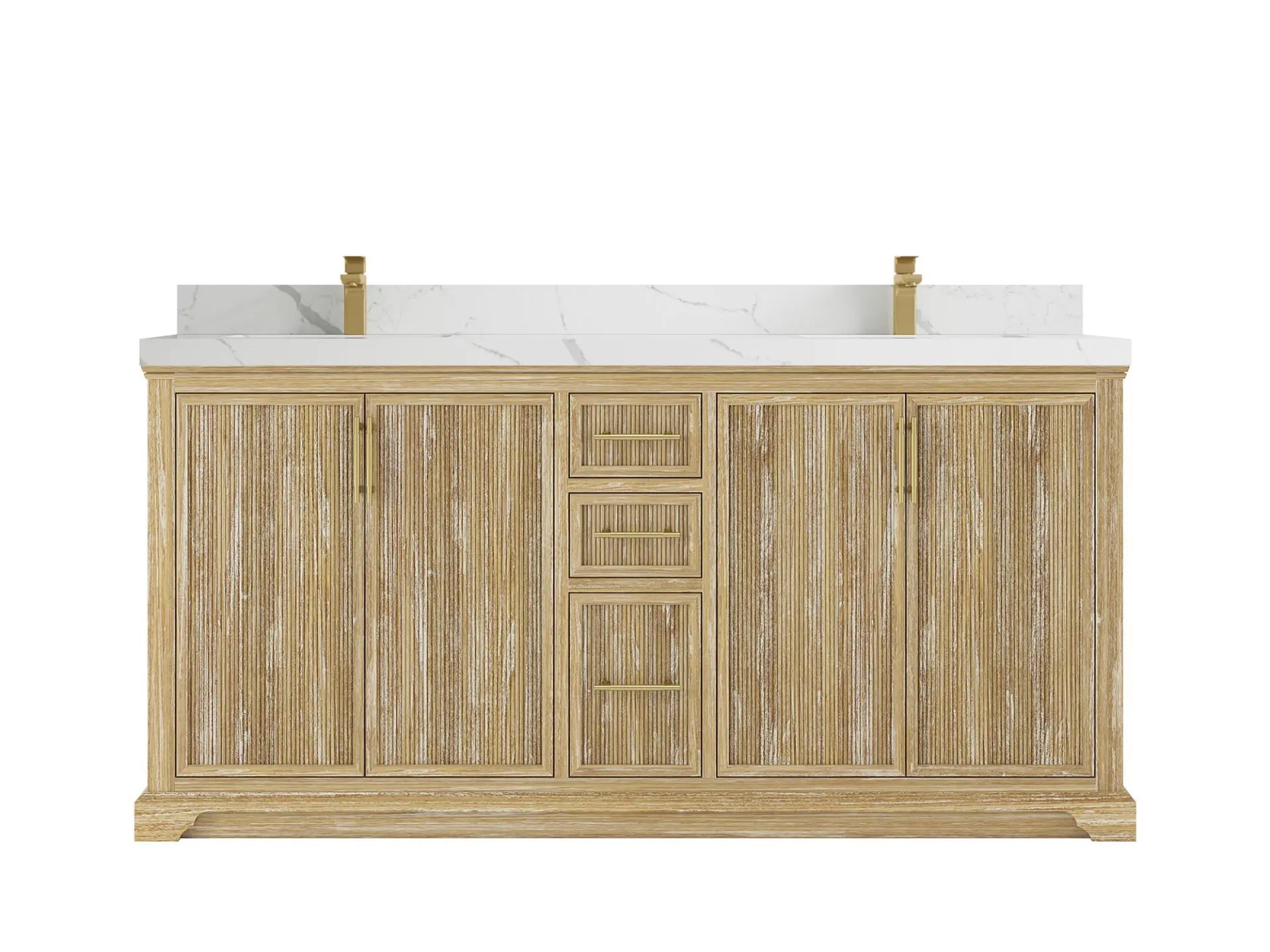 Alys Teak Wood 72 in. W x 22 in. D Double Sink Bathroom Vanity - Willow Bath and Vanity