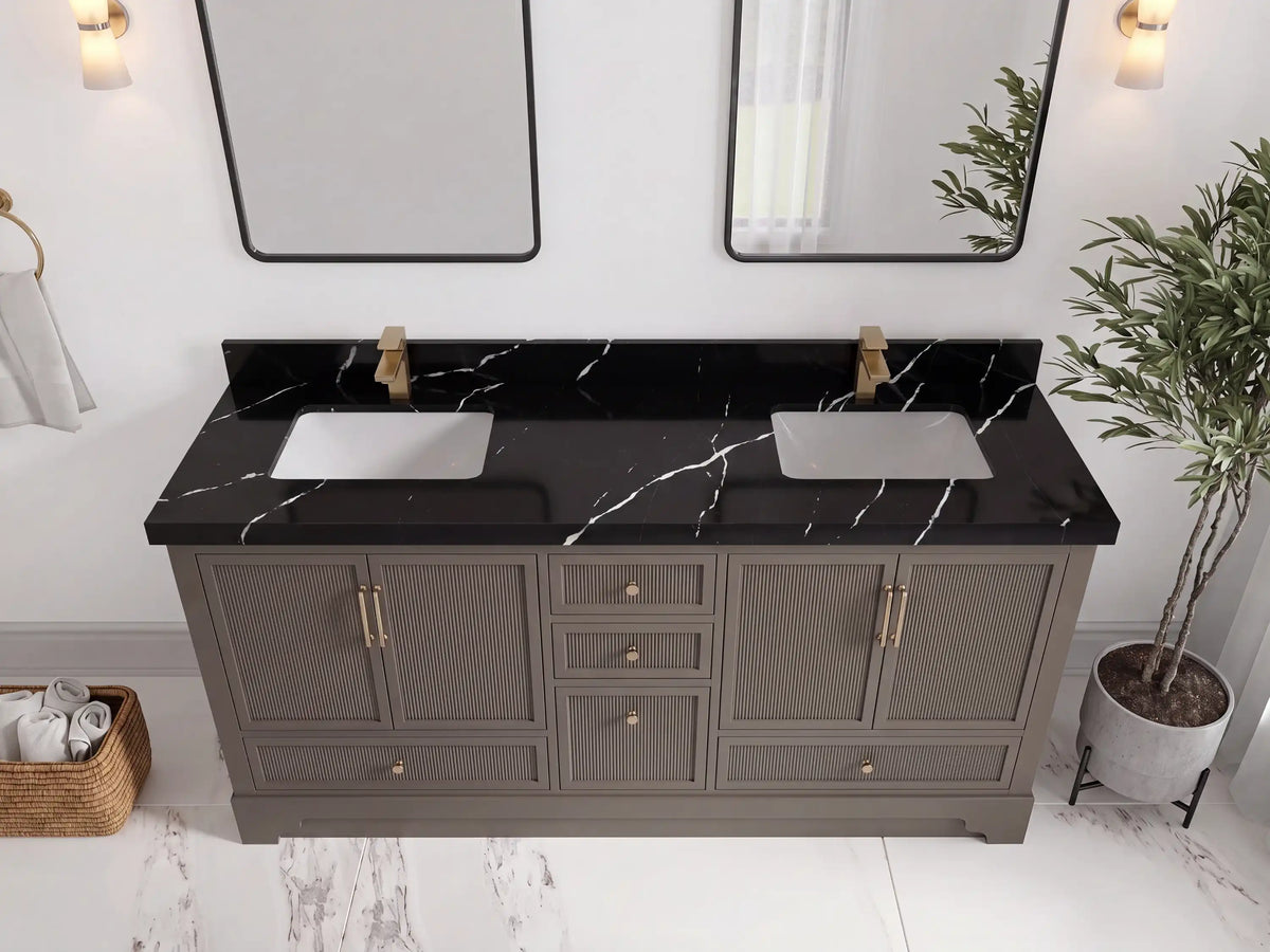 Alys 72 in. W x 22 in. D Double Sink Bathroom Vanity