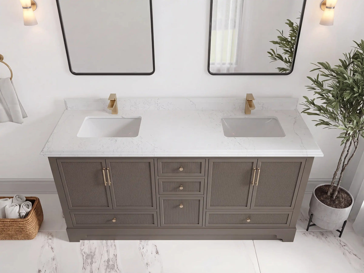 Alys 72 in. W x 22 in. D Double Sink Bathroom Vanity