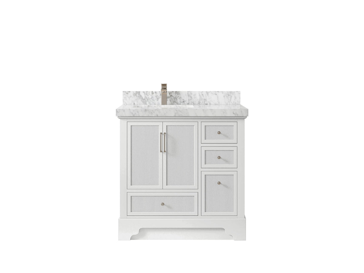Alys 36 in. W x 22 in. D Left Offset Sink Bathroom Vanity