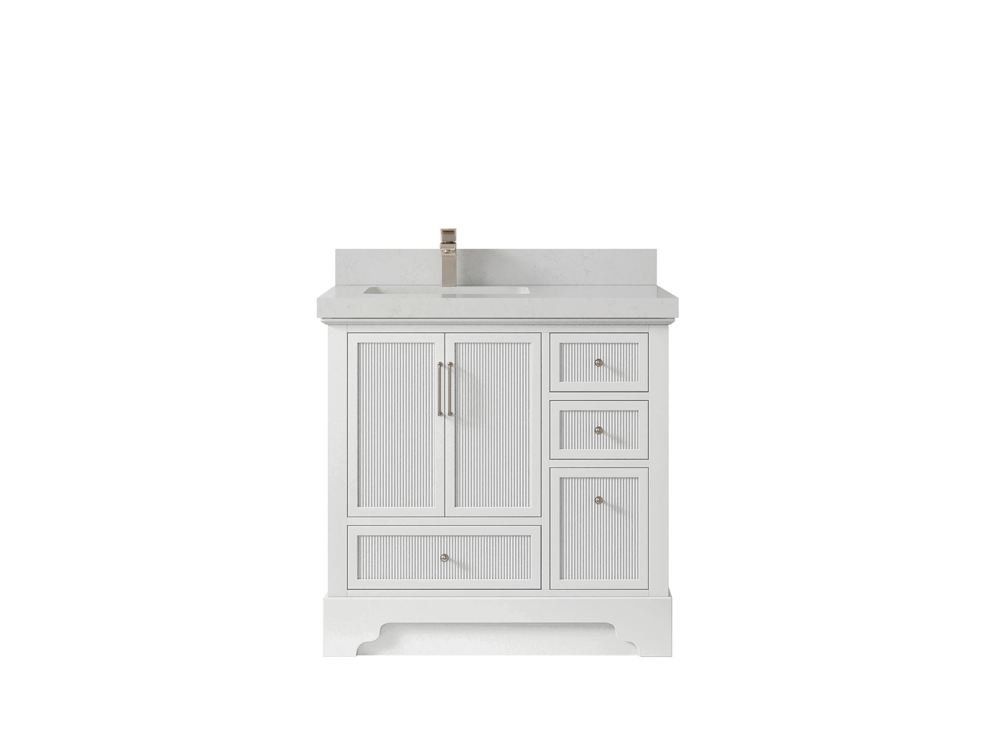 Alys 36 in. W x 22 in. D Left Offset Sink Bathroom Vanity