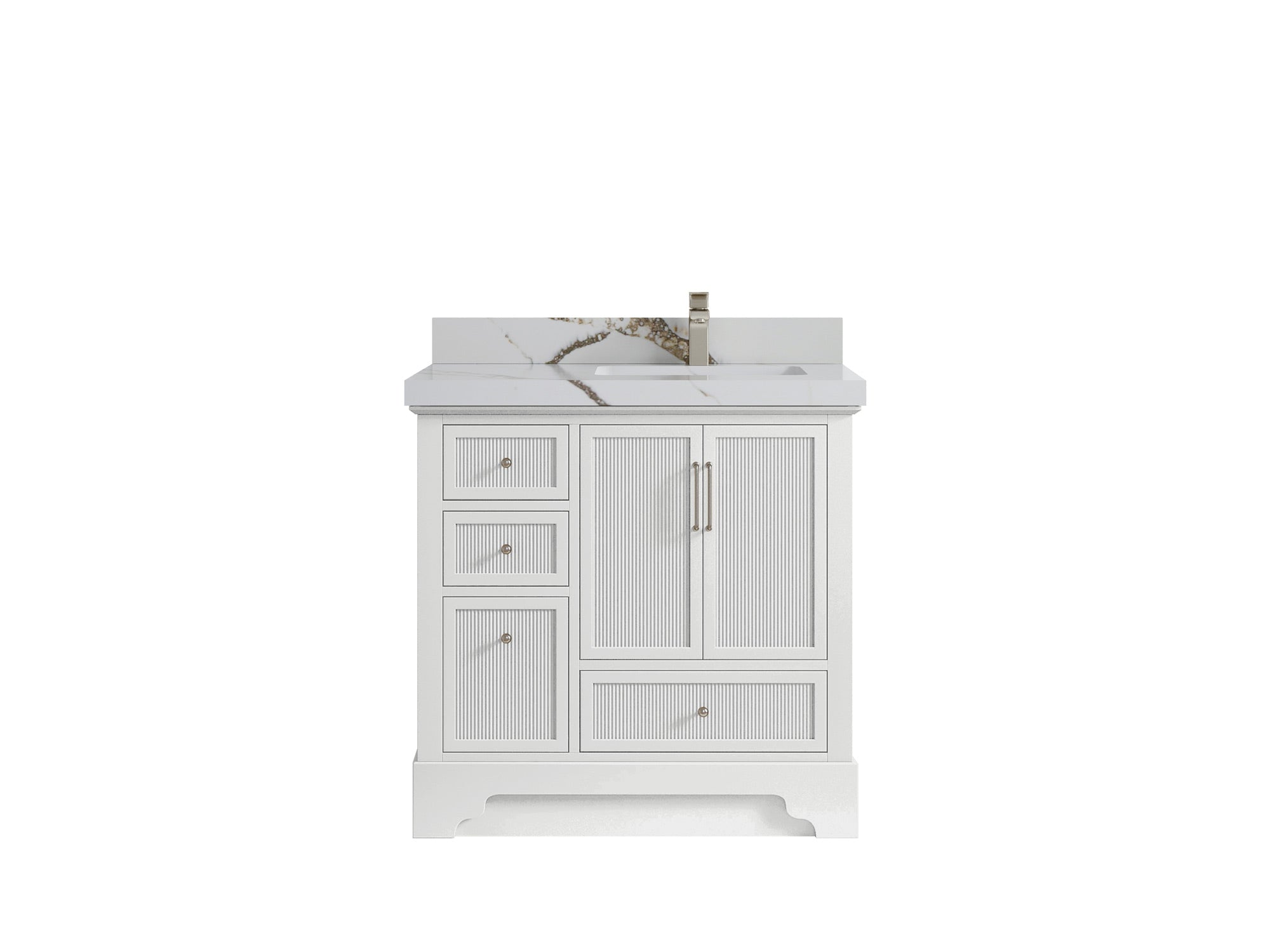 Alys 36 in. W x 22 in. D Right Offset Sink Bathroom Vanity