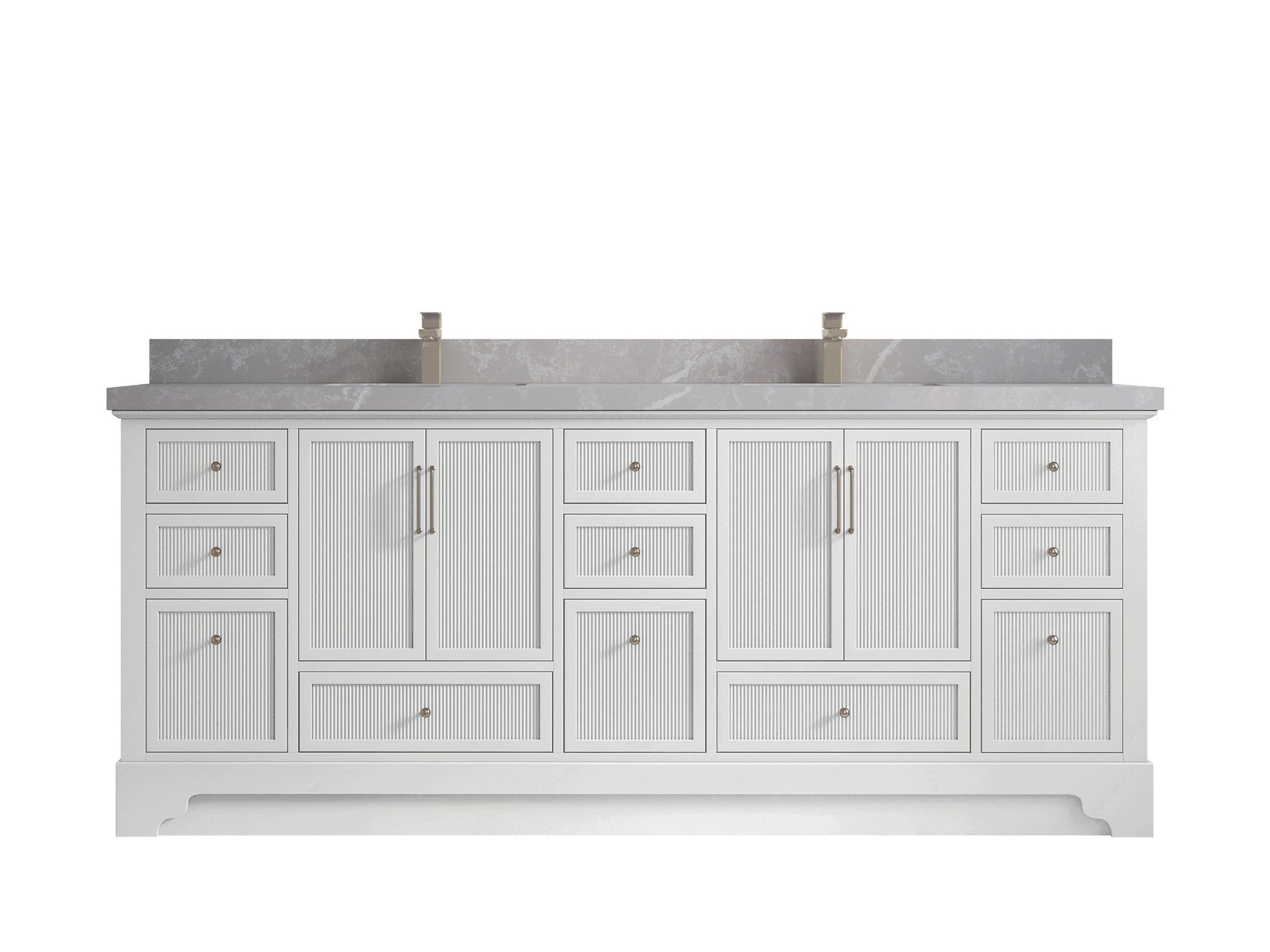 Alys 84 in. W x 22 in. D Double Sink Bathroom Vanity