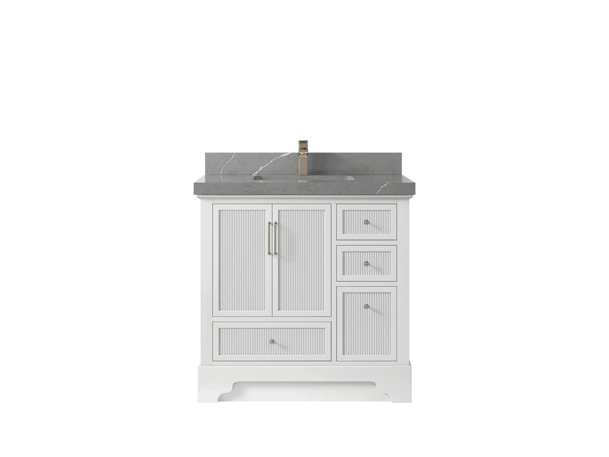 Alys 36 in. W x 22 in. D Center Sink Bathroom Vanity