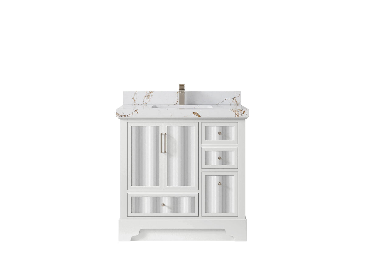 Alys 36 in. W x 22 in. D Center Sink Bathroom Vanity