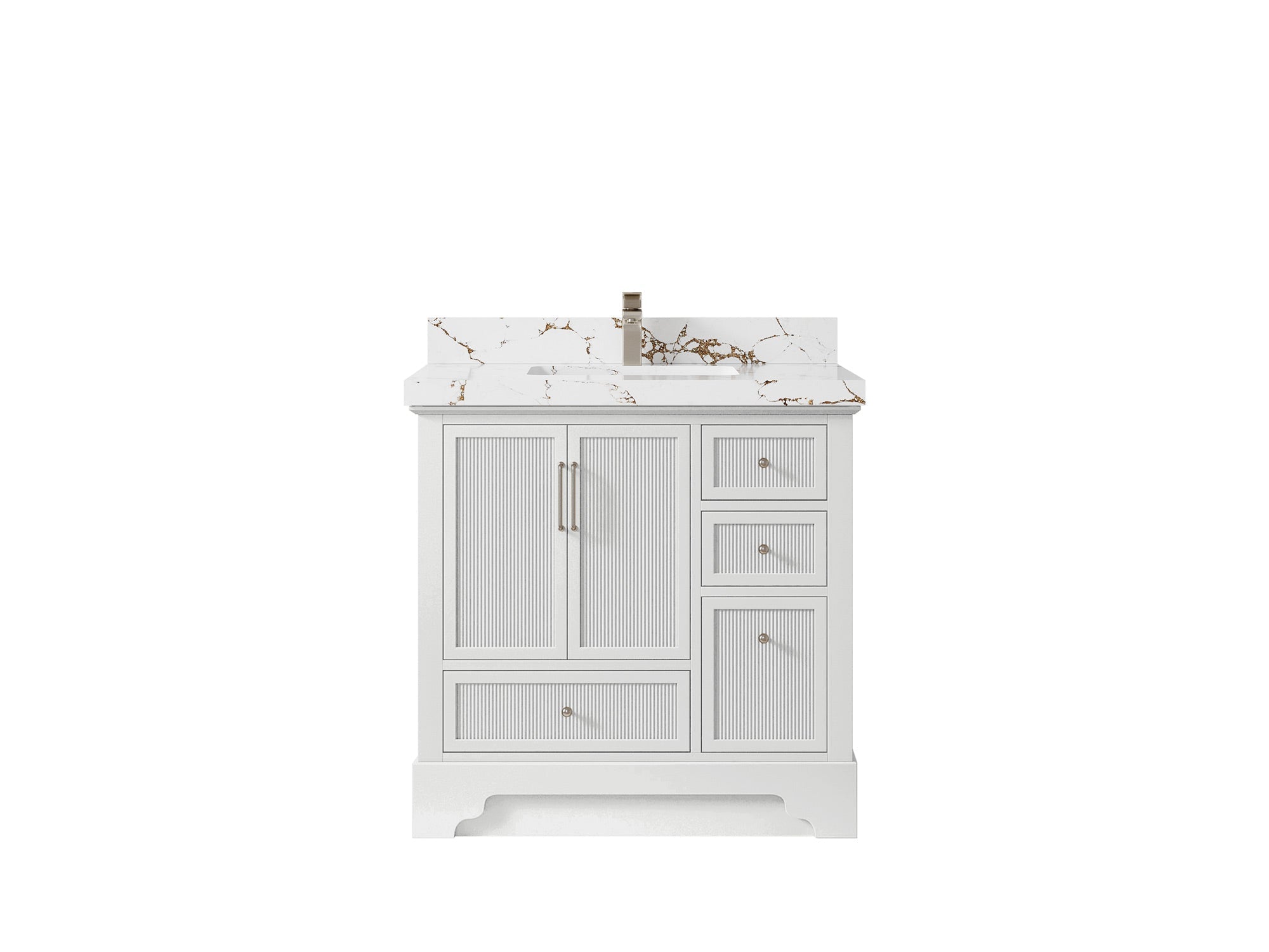 Alys 36 in. W x 22 in. D Center Sink Bathroom Vanity