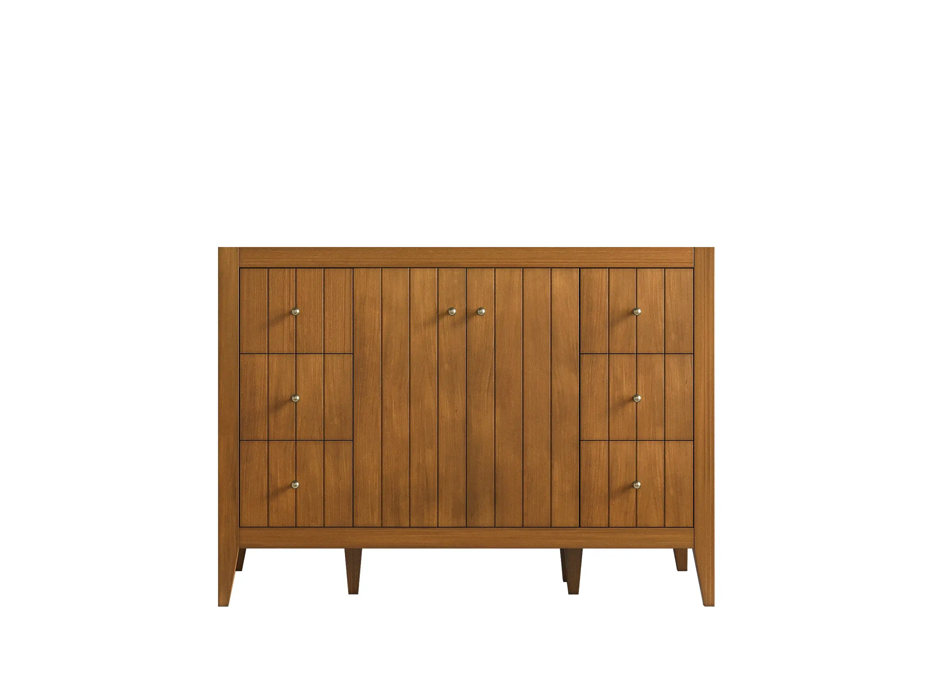Atlanta Teak Wood 48 in. W x 22 in. D Single Sink Bathroom Vanity