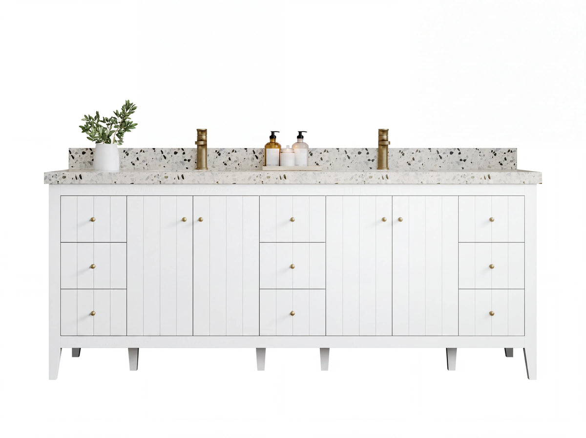 Atlanta 84 in. W x 22 in. D Double Sink Bathroom Vanity - Willow Bath and Vanity