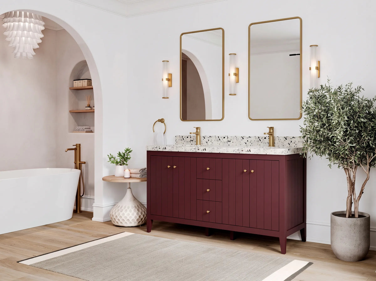 Atlanta 60 in. W x 22 in. D Double Sink Bathroom Vanity