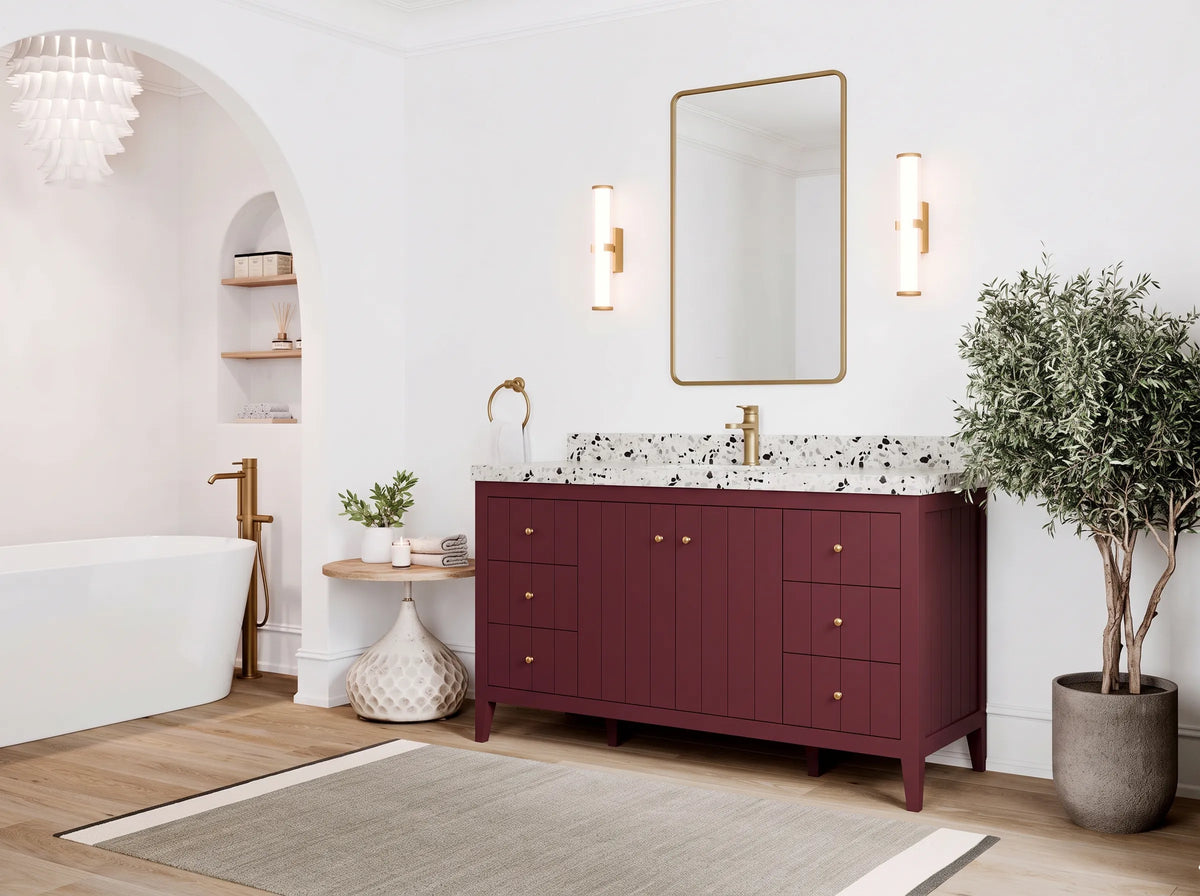 Atlanta 60 in. W x 22 in. D Single Sink Bathroom Vanity