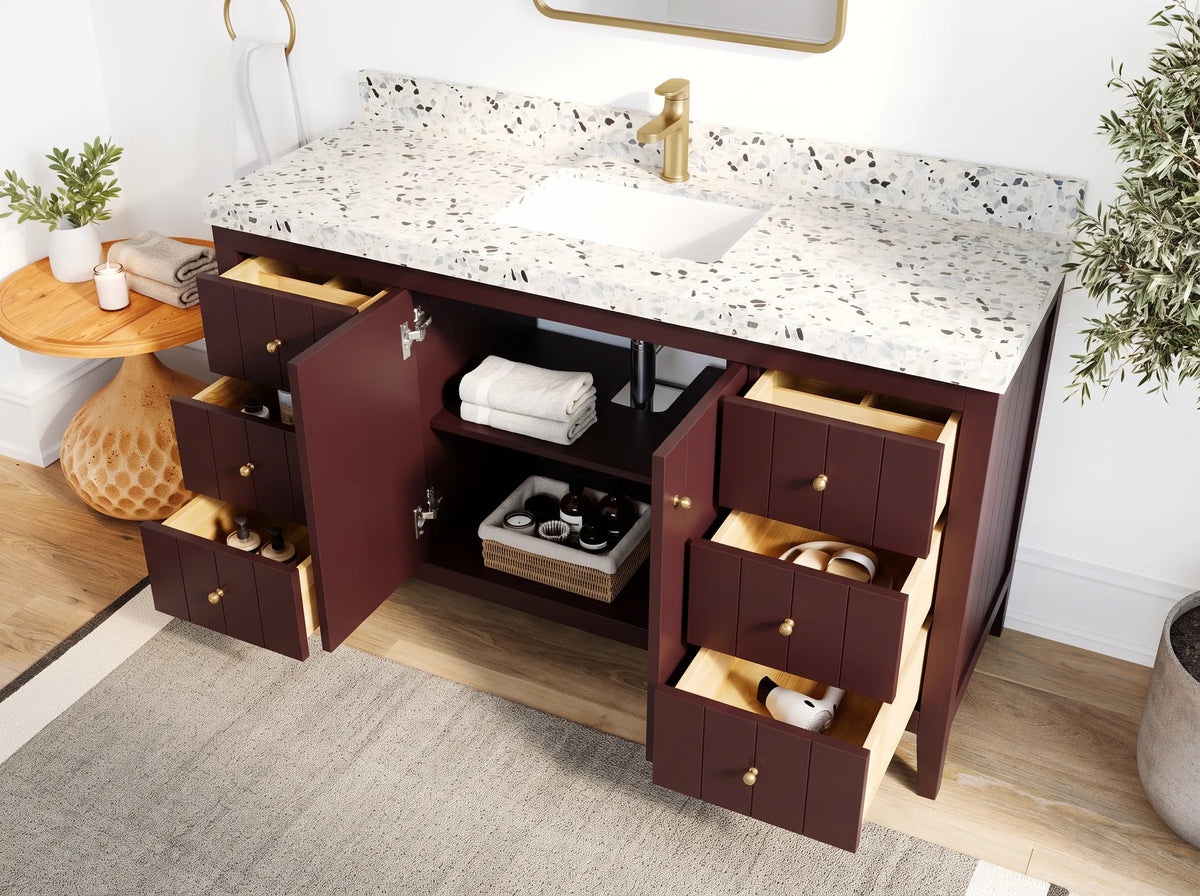 Atlanta 60 in. W x 22 in. D Single Sink Bathroom Vanity