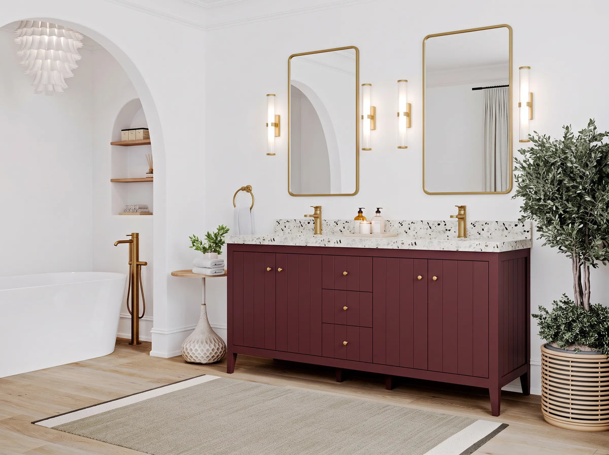 Atlanta 72 in. W x 22 in. D Double Sink Bathroom Vanity